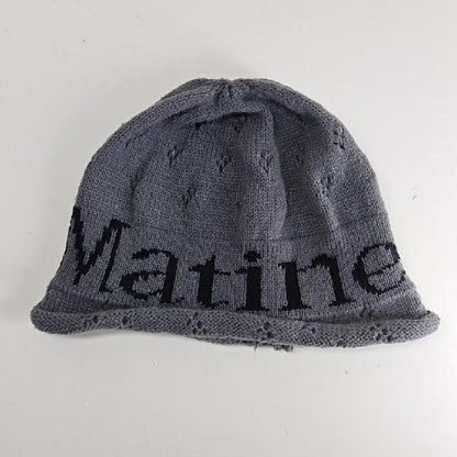 Stylish Letter Warm Slouchy Knitted Hat