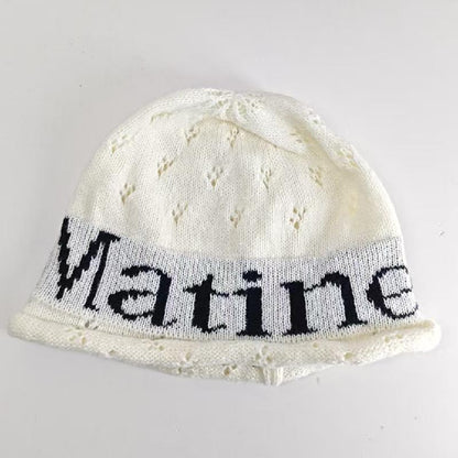 Stylish Letter Warm Slouchy Knitted Hat