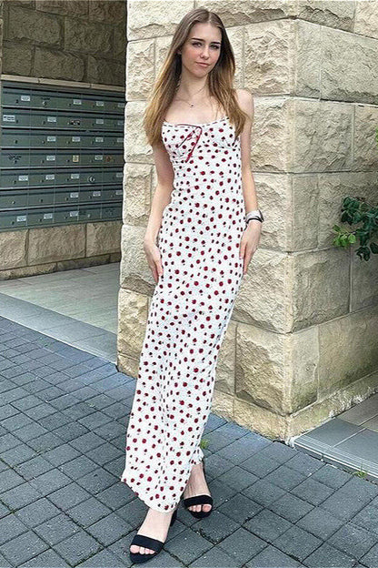 Sweet Corded Lace Cami Floral Dress
