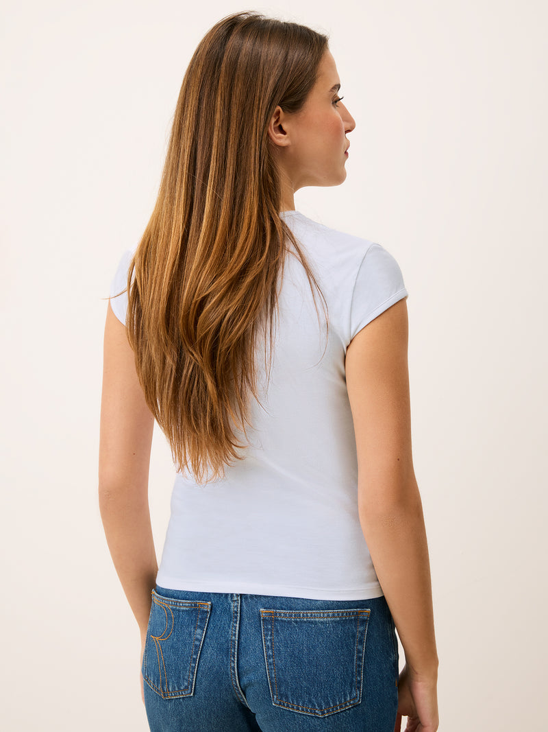 FERGUS white T-shirt, back view by Rouje