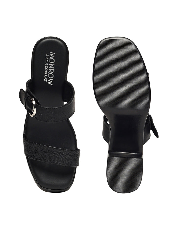 Talia Black Platform Heels