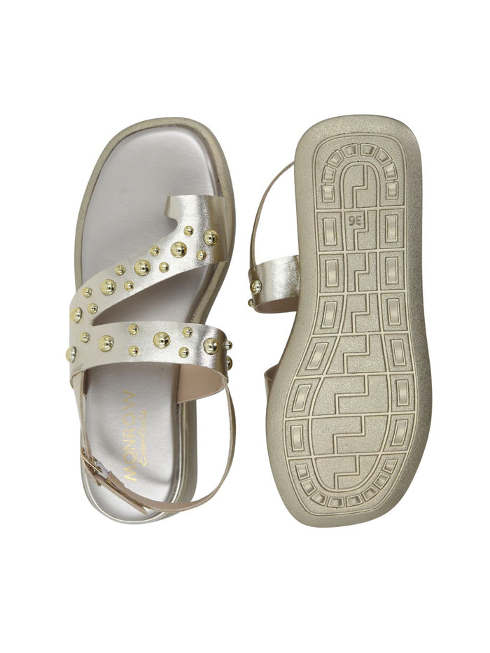 Tiva Gold Wedge Heels