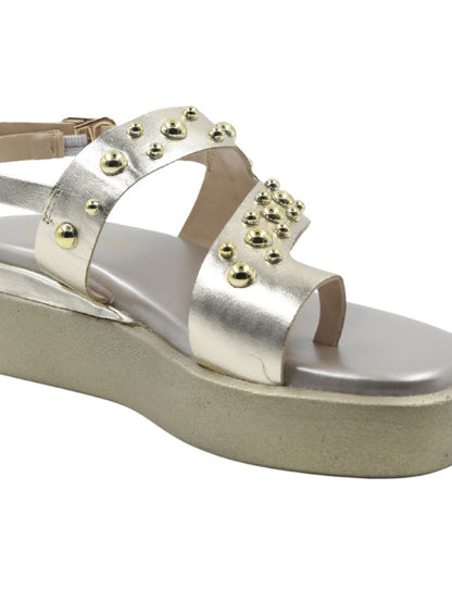 Tiva Gold Wedge Heels
