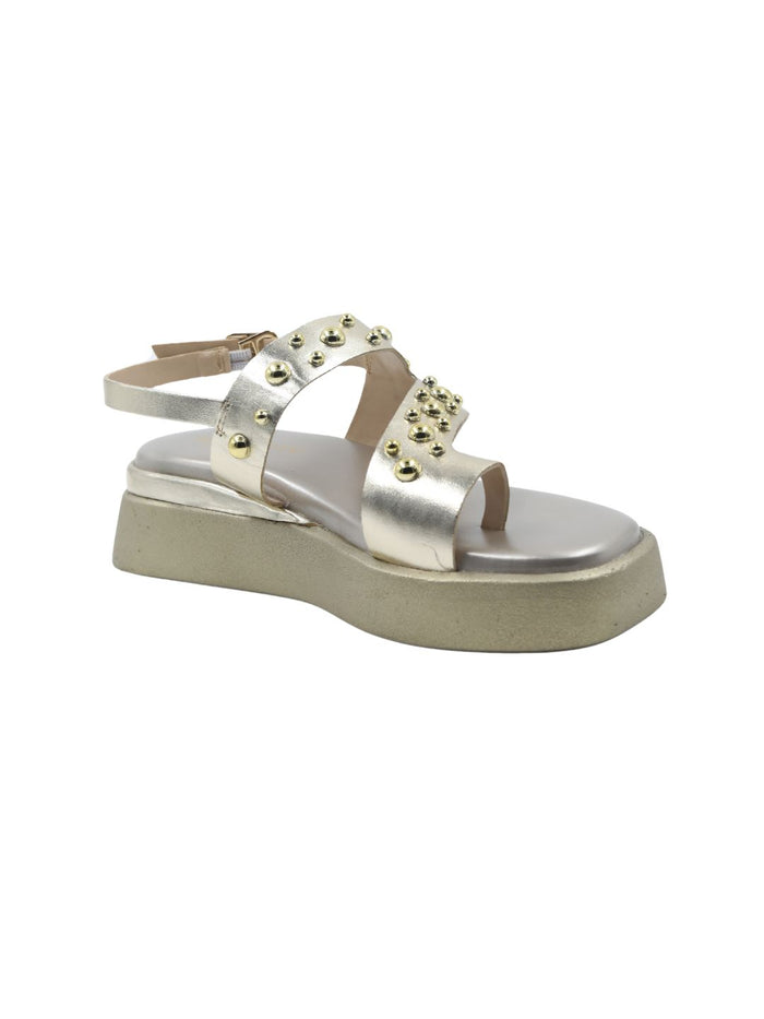 Tiva Gold Wedge Heels