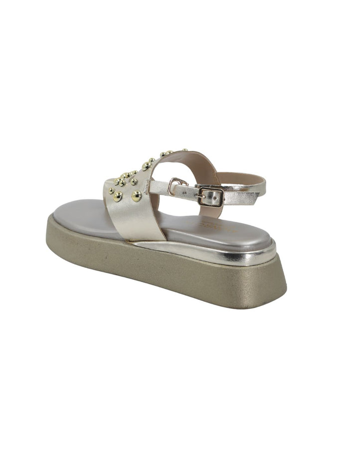 Tiva Gold Wedge Heels