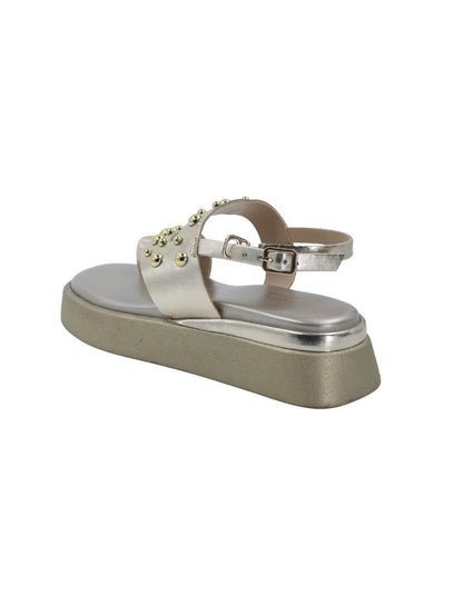 Tiva Gold Wedge Heels