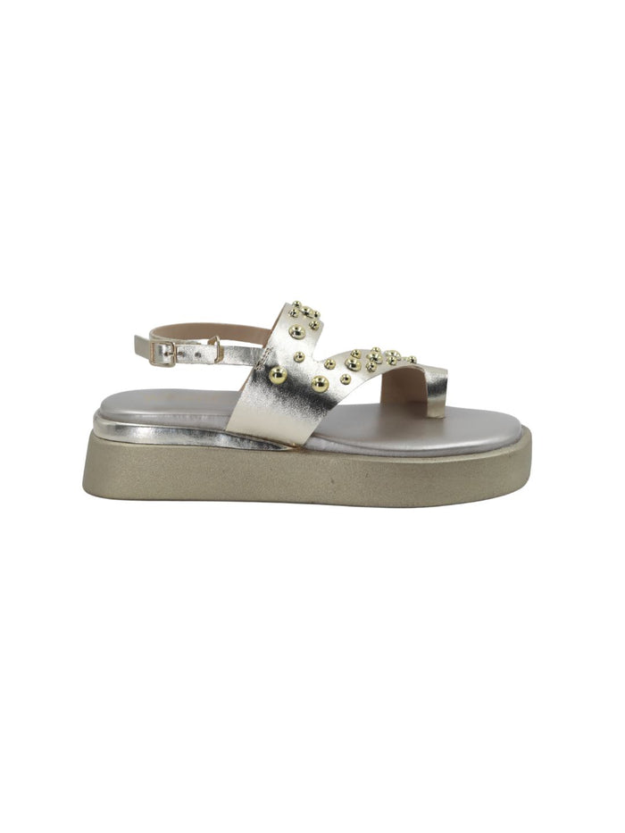 Tiva Gold Wedge Heels