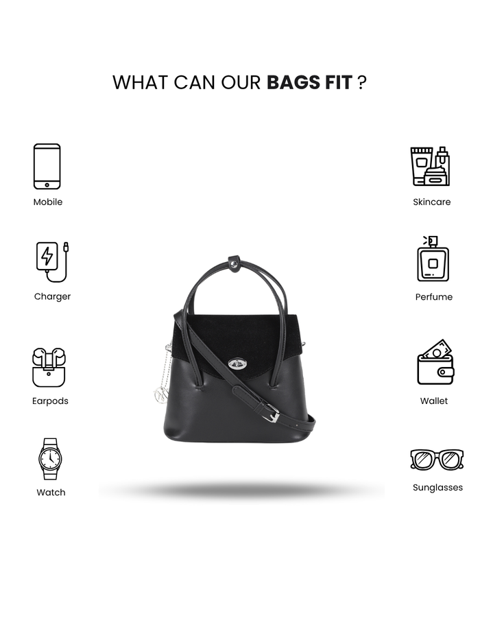 Velora Black Sling Bag