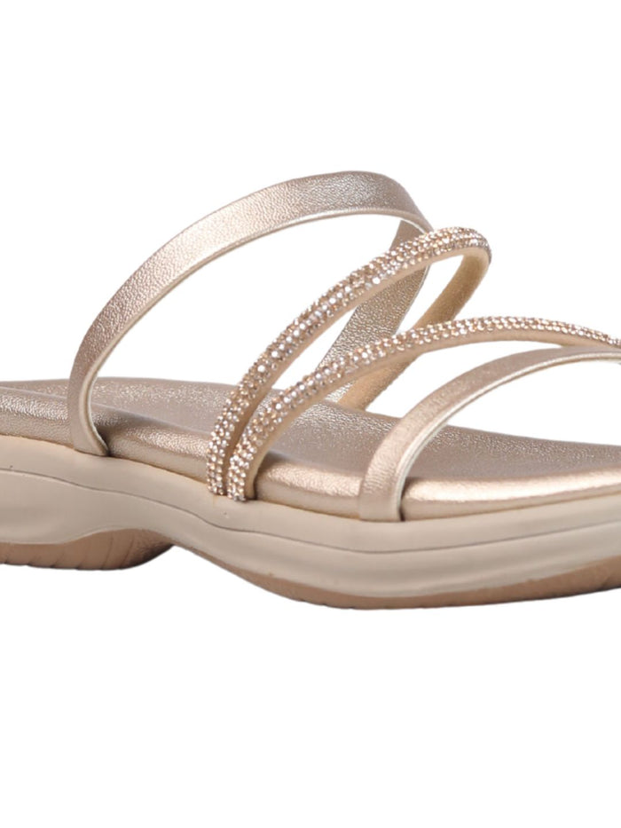 Veyra Light Gold Flats