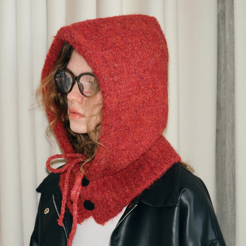 Vintage Balaclava Knit Neck Warmer Hat