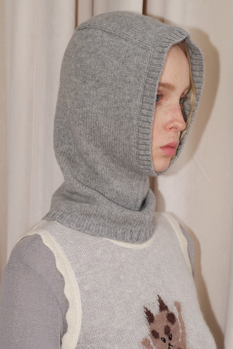 Wool Balaclava One-Piece Warm Knitted Hat