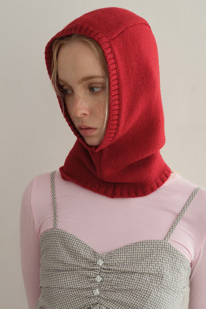 Wool Balaclava One-Piece Warm Knitted Hat