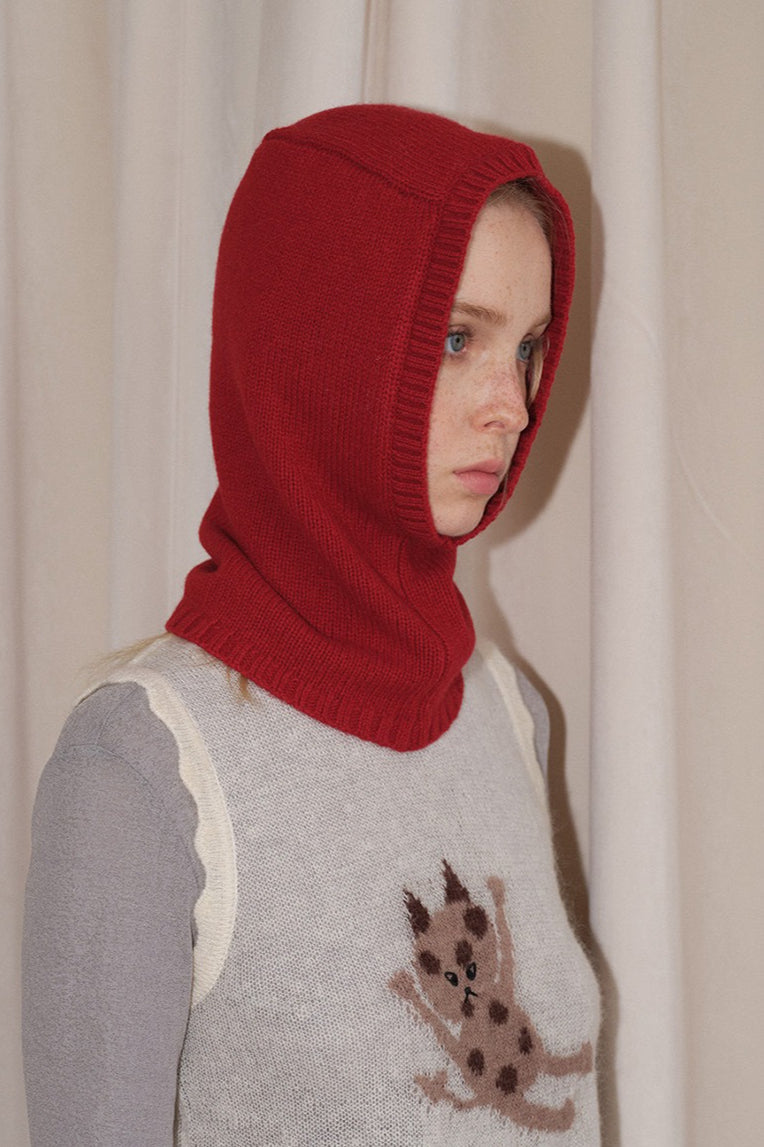 Wool Balaclava One-Piece Warm Knitted Hat