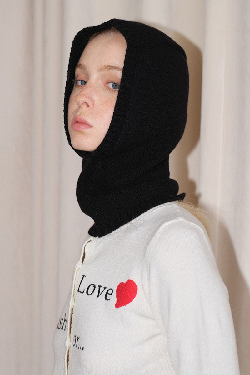 Wool Balaclava One-Piece Warm Knitted Hat
