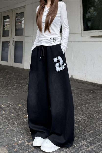 Y2K Oversized Blue Sweat Pants