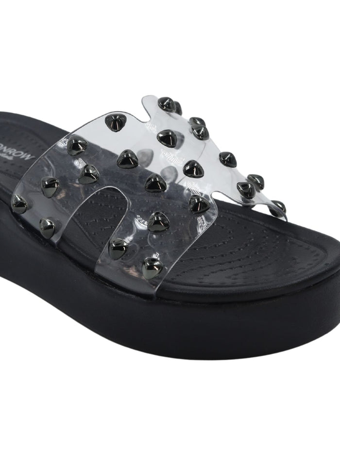 Zaya Black Wedge Heels