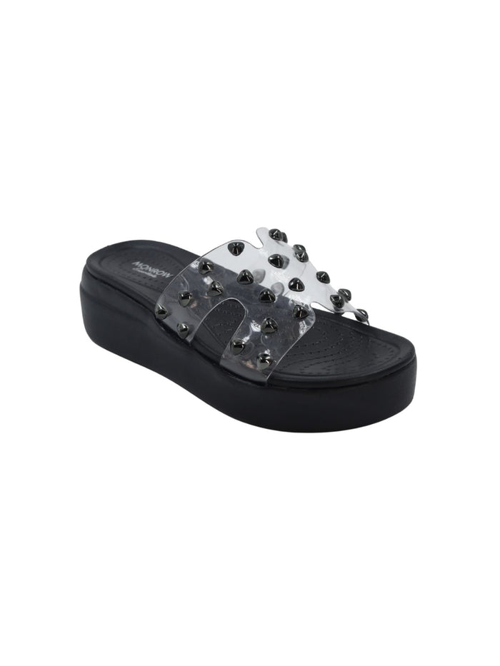 Zaya Black Wedge Heels