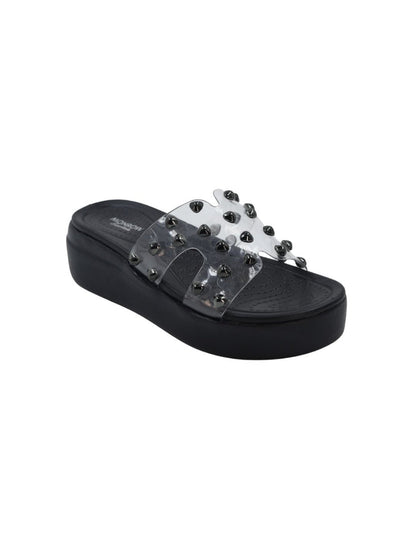 Zaya Black Wedge Heels