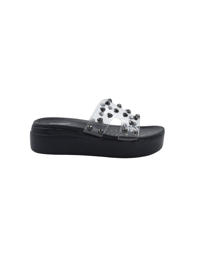 Zaya Black Wedge Heels