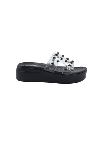 Zaya Black Wedge Heels