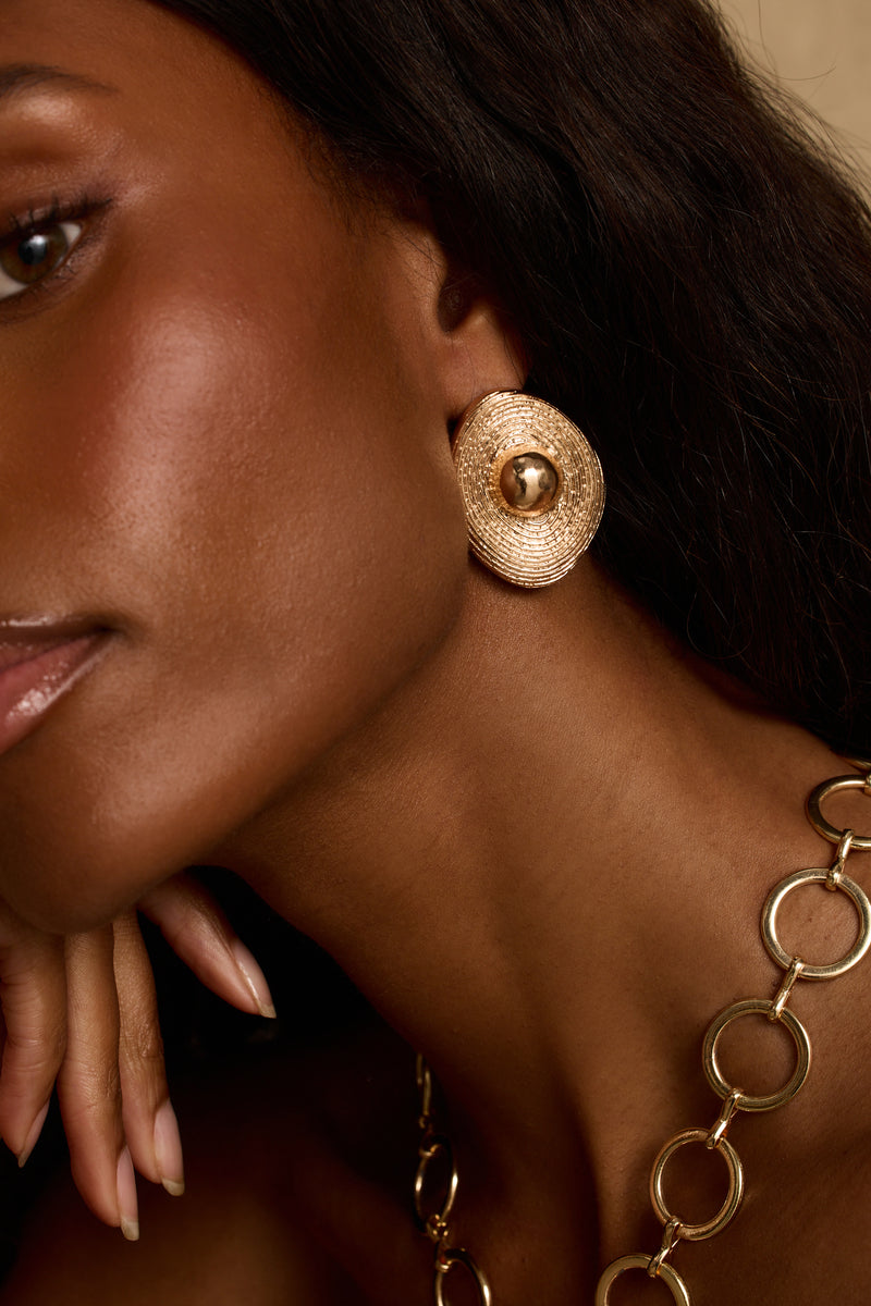 Zenith Gold Earrings