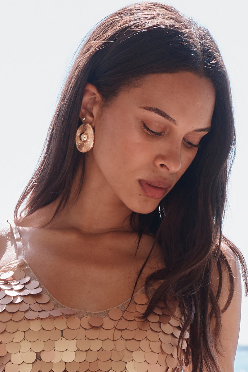 Zenith Gold Earrings