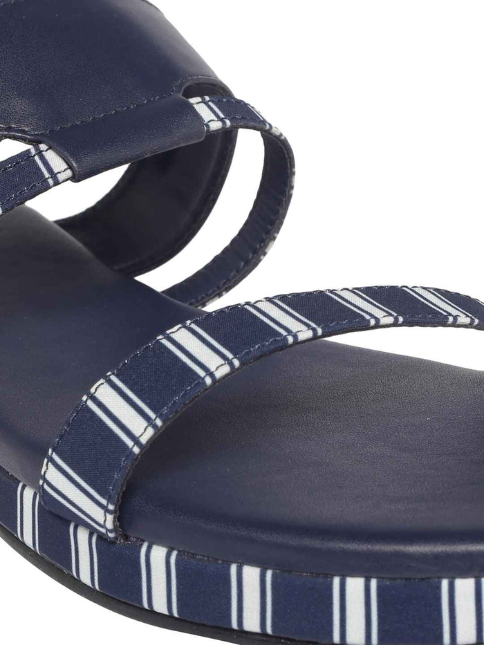 Zoe Navy Blue Flats
